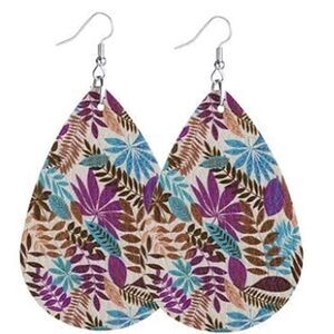 3/ $15 Brand New Faux Leather Earrings